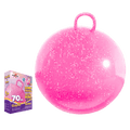 Skippy-Ball rosa Glitzer 70 cm