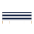 Strand Windscherm 2.75 meter blauw-wit