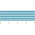 Strand Windscherm 5 meter blauw-wit