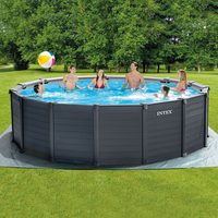 Graphitplatten-Schwimmbecken 478x124 cm (Set)
