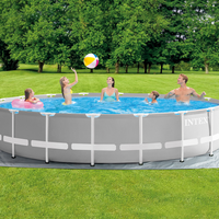 Prismenrahmen-Schwimmbecken 549x122 cm (Set)