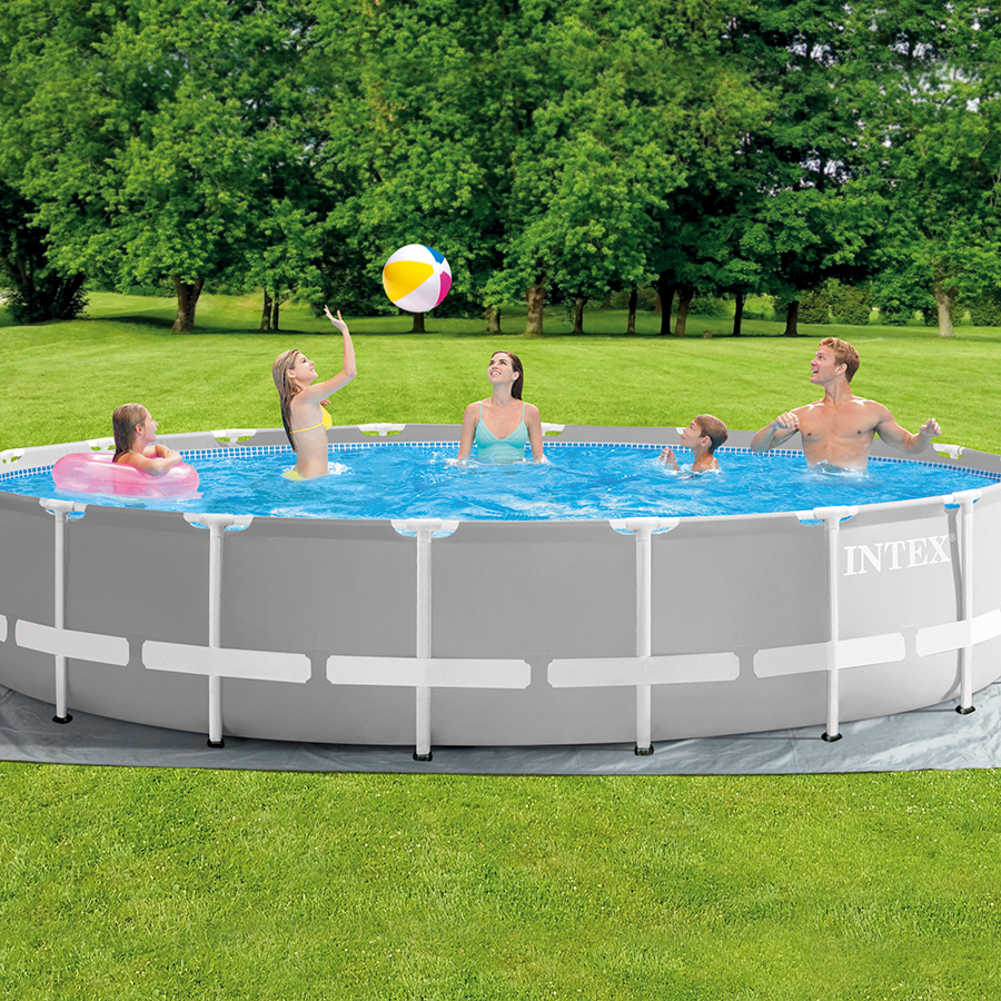 Prismenrahmen-Schwimmbecken 549x122 cm (Set)