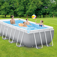 Prismenrahmen-Schwimmbecken 400x200x122 cm (Set)