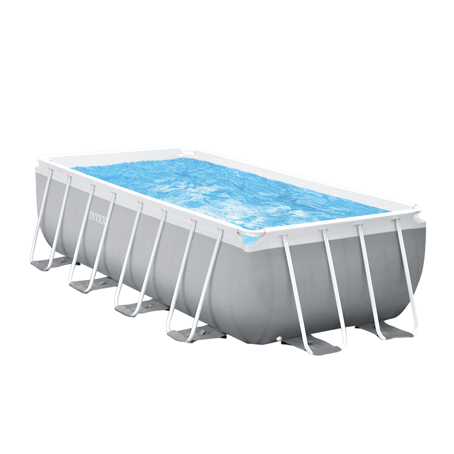 Prismenrahmen-Schwimmbecken 400x200x122 cm (Set)