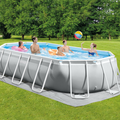 Prismenrahmen-Schwimmbecken 503x274x122 cm (Set)