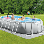 Prismenrahmen-Schwimmbecken 503x274x122 cm (Set)
