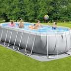 Prismenrahmen-Schwimmbecken 610x305x122 cm (Set)