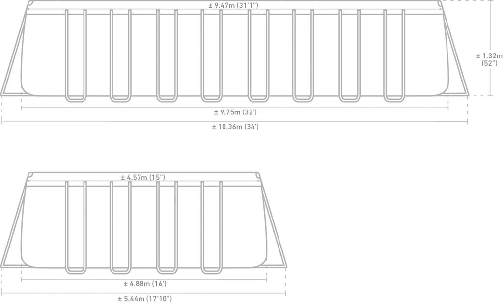 Ultra XTR frame zwembad 975x488x132 cm (set)