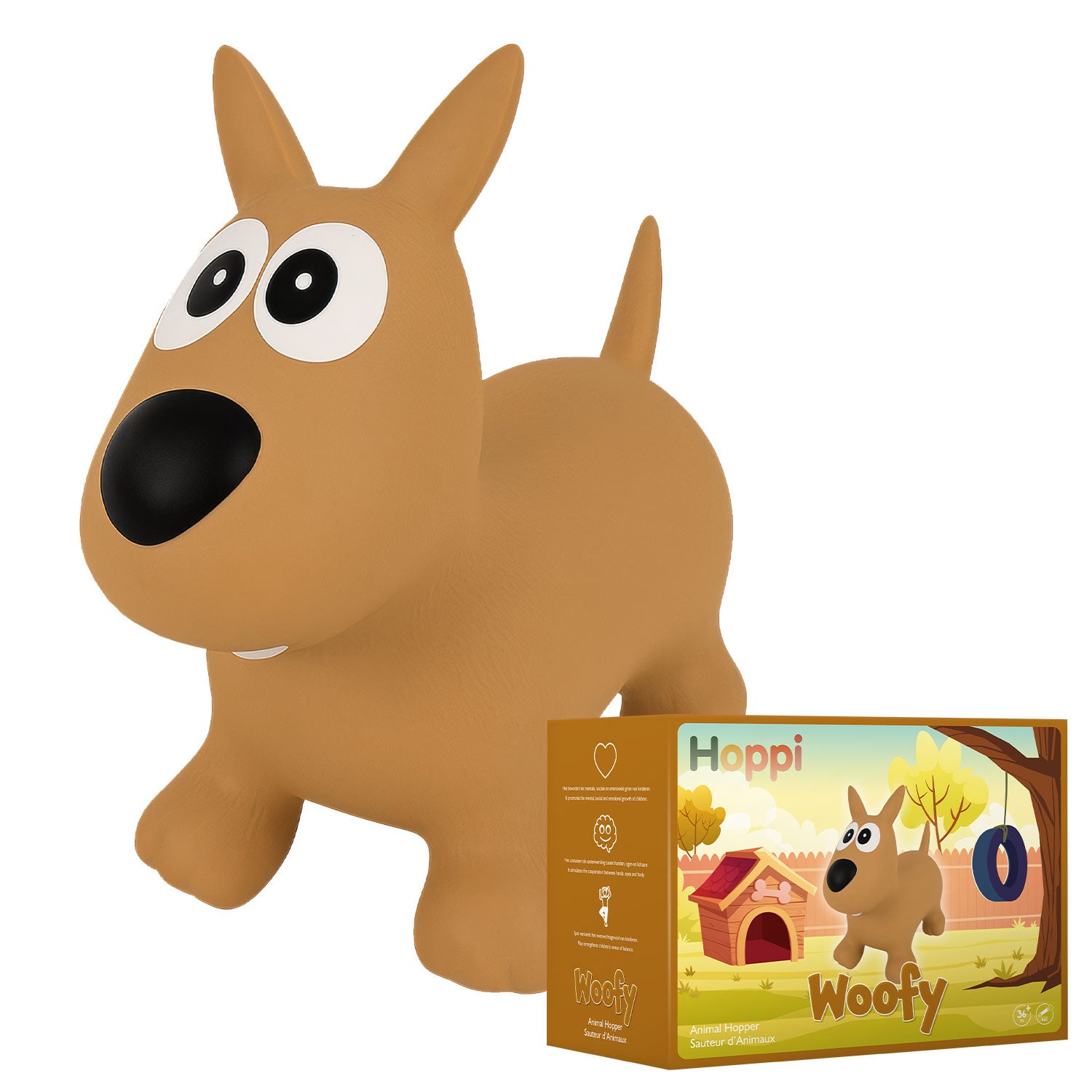 Skippydier hond Woofy