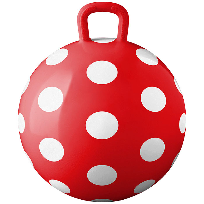 Skippy-Ball Polkadot rot 50 cm