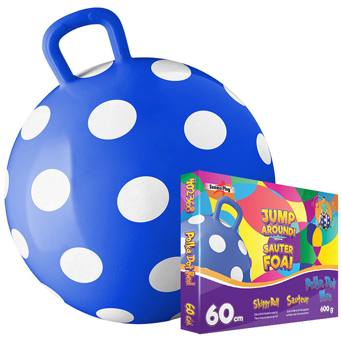 Skippybal polkadot blue 60 cm