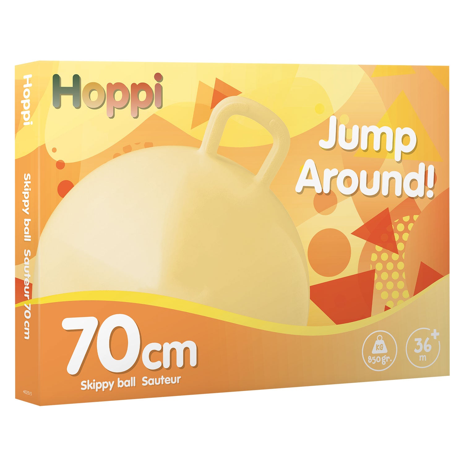Skippybal geel 70 cm