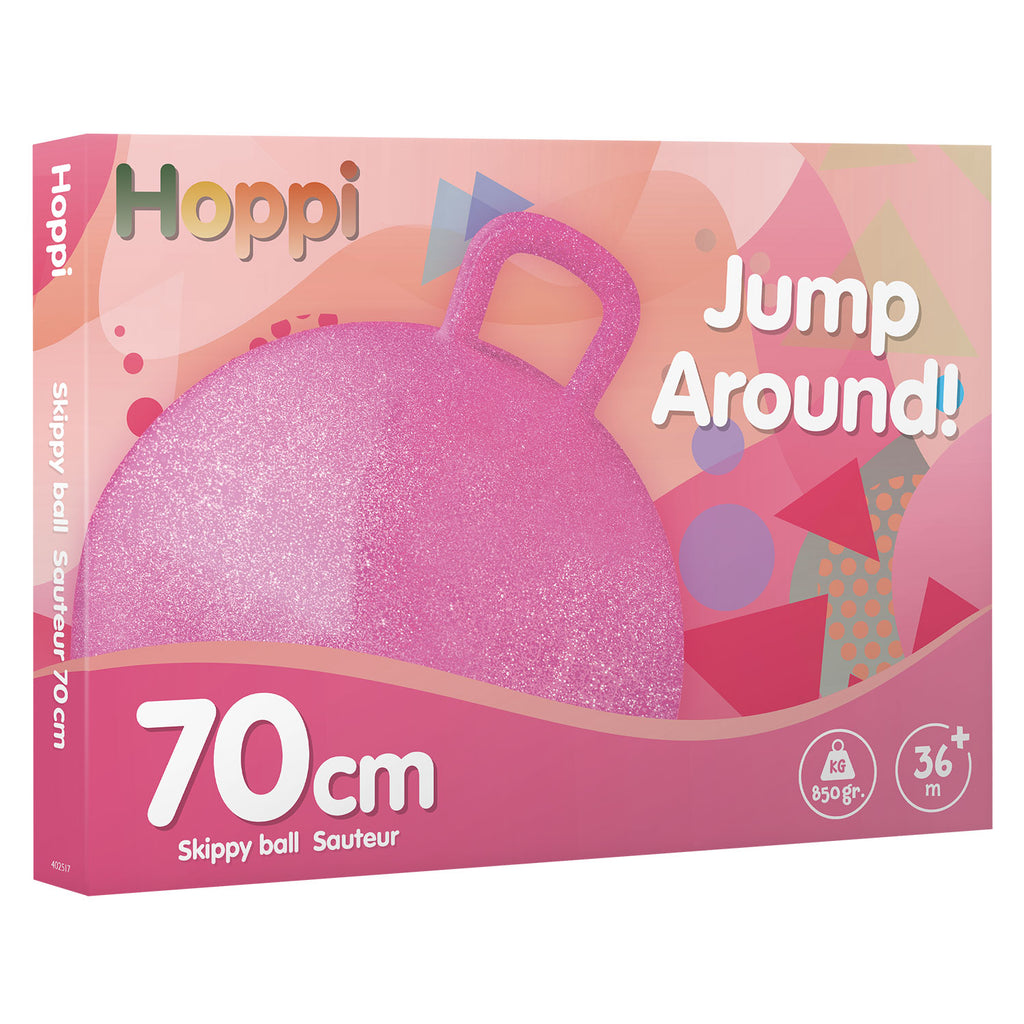 Skippybal pink glitter 70 cm