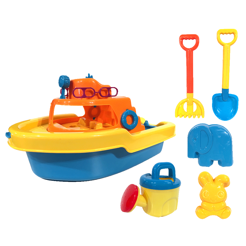 Spielzeugboot mit Zubehör