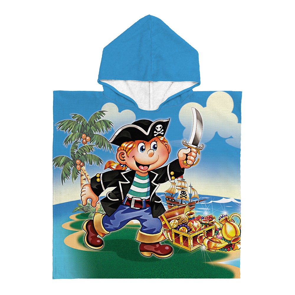 Kinderponcho piraat
