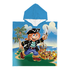 Kinderponcho piraat