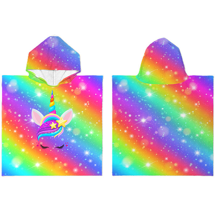 Kinderponcho Einhorn