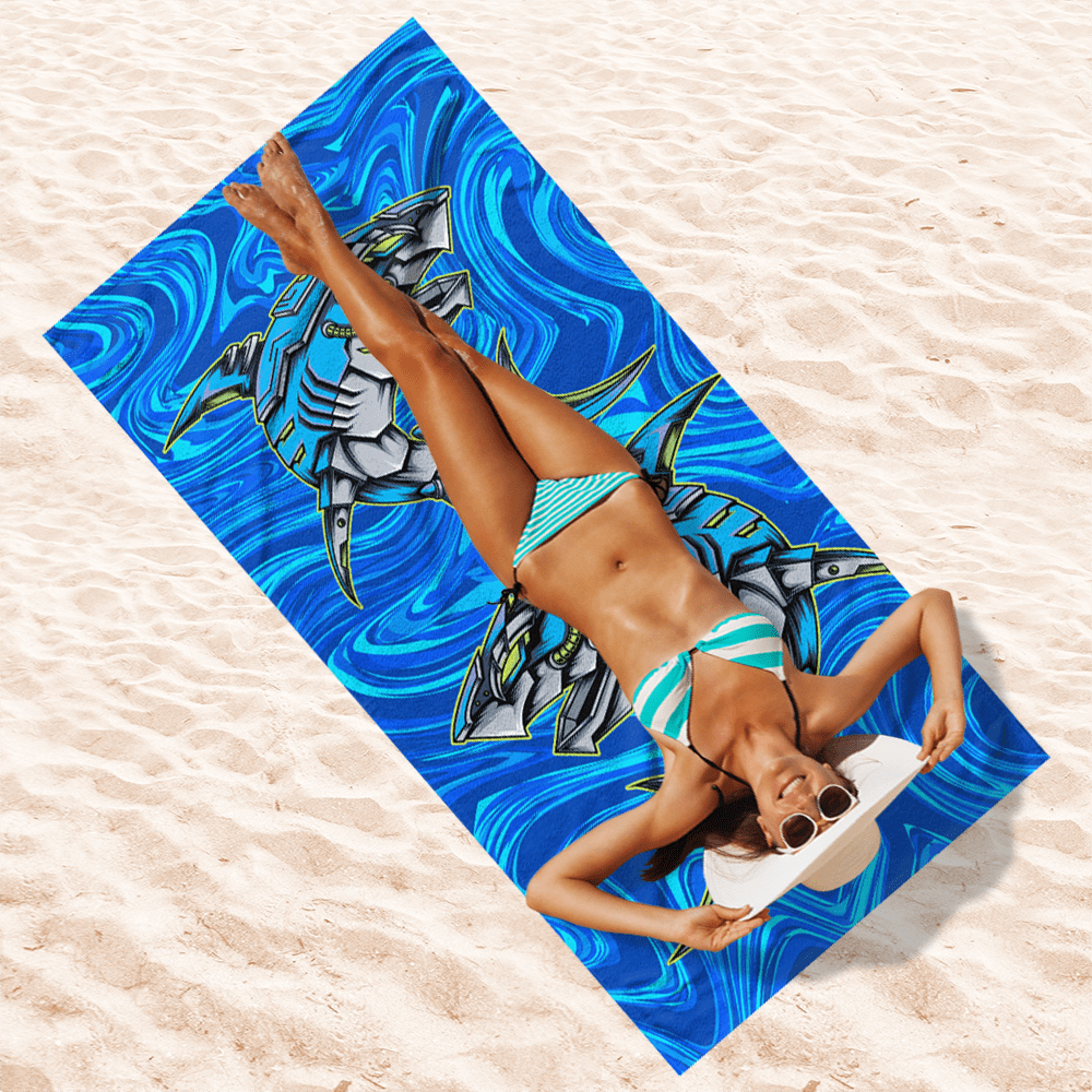 Strandtuch Hai 75x150 cm