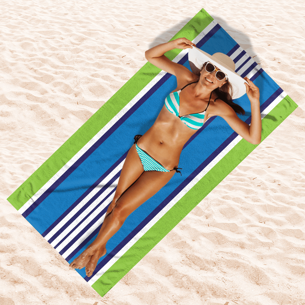 Strandtuch Nautical Stripes 75x150 cm