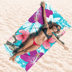 Strandtuch Hibiskusblau 100x180 cm