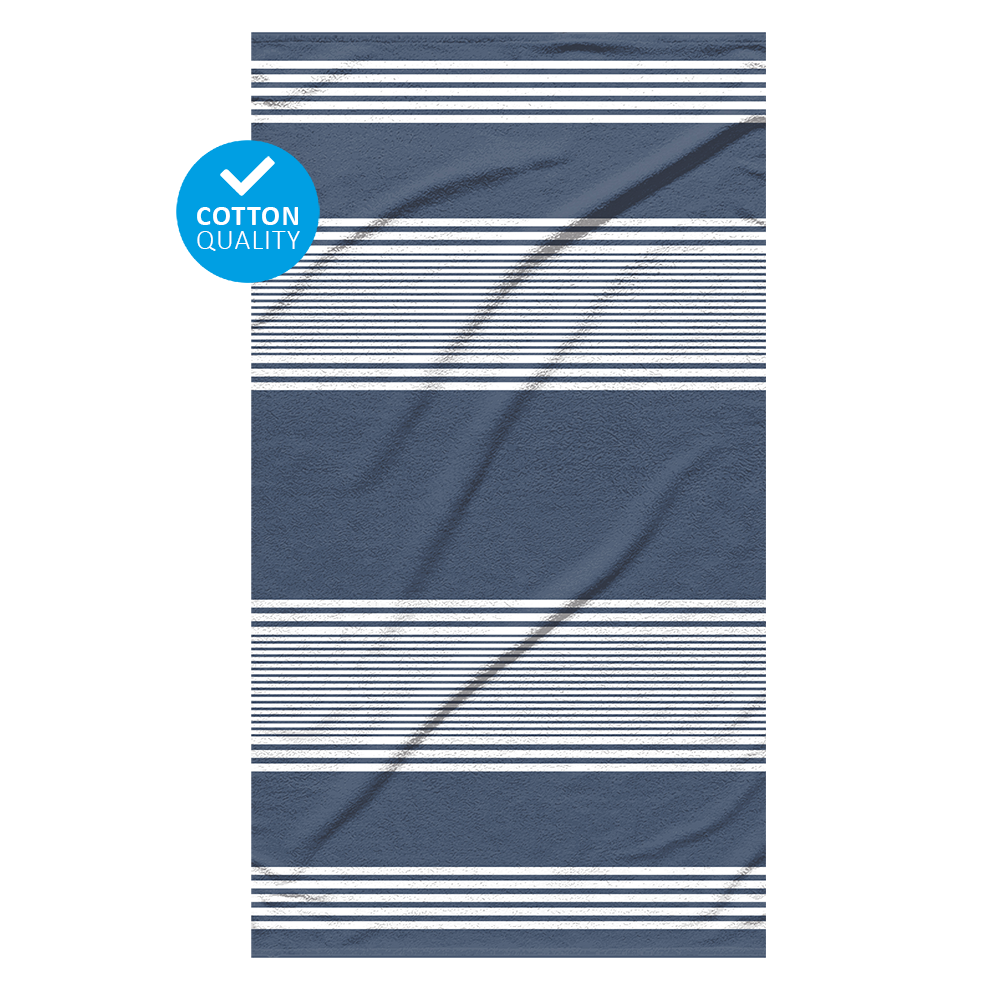 Luxus-Strandtuch Deep Blue 100x180 cm