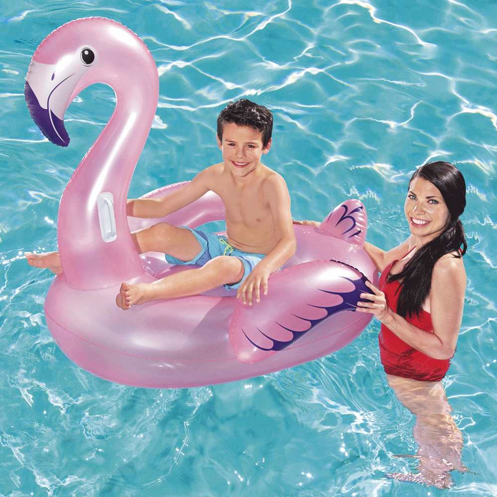 Flamingo-Rutschauto 127 cm