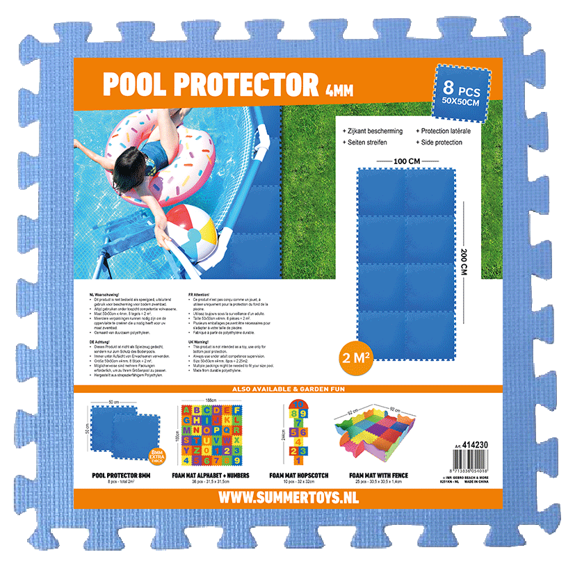 Zwembad ondertegels 4 mm