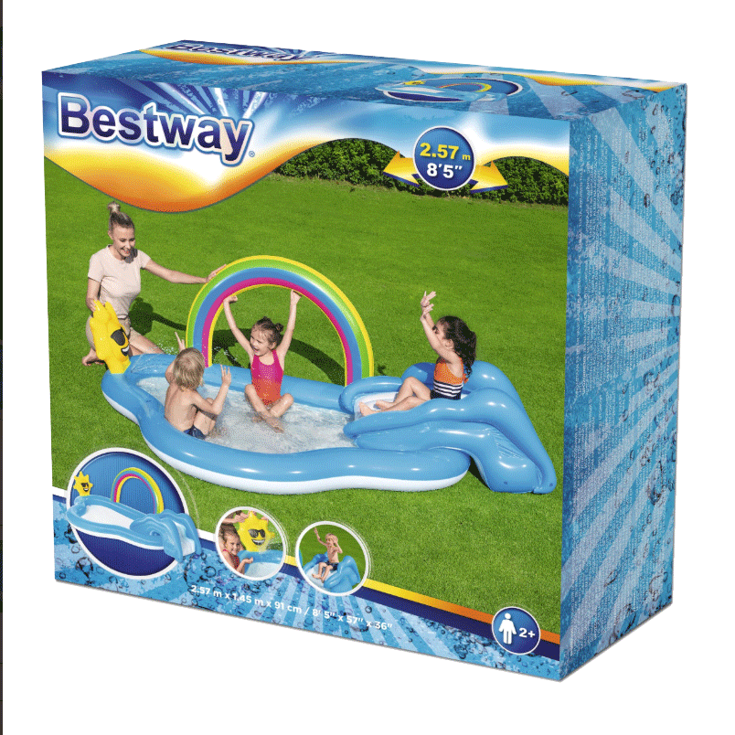 playcenter bestway regenboog, wolken, zon | Summertoys.nl