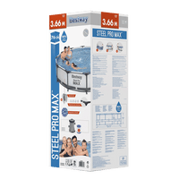 Steel Pro Max Schwimmbad 366x76 cm (Set)