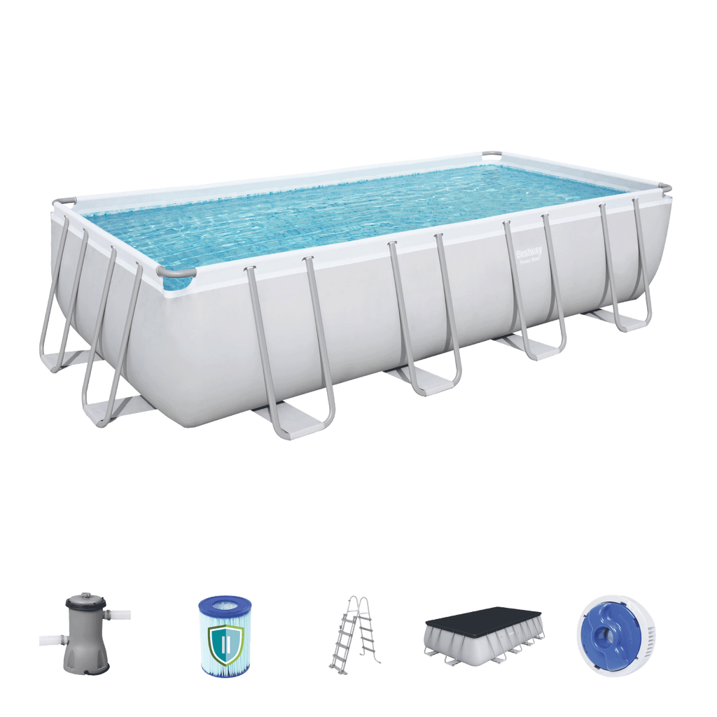 Power Steel frame zwembad 488x244x122 cm (set)