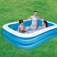 Aufblasbares Schwimmbecken 211x132x46 cm