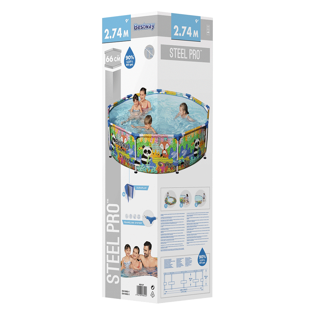 Steel Pro Jungle Schwimmbad 274x66 cm