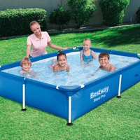 Steel Pro-Schwimmbecken 221x150x43 cm