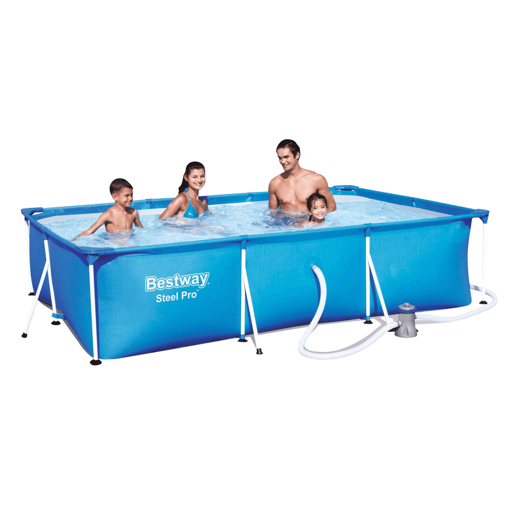 Rahmenschwimmbecken 300x201x66 cm (Set)
