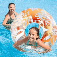 Schwimmring, transparente Farbröhren, 91 cm