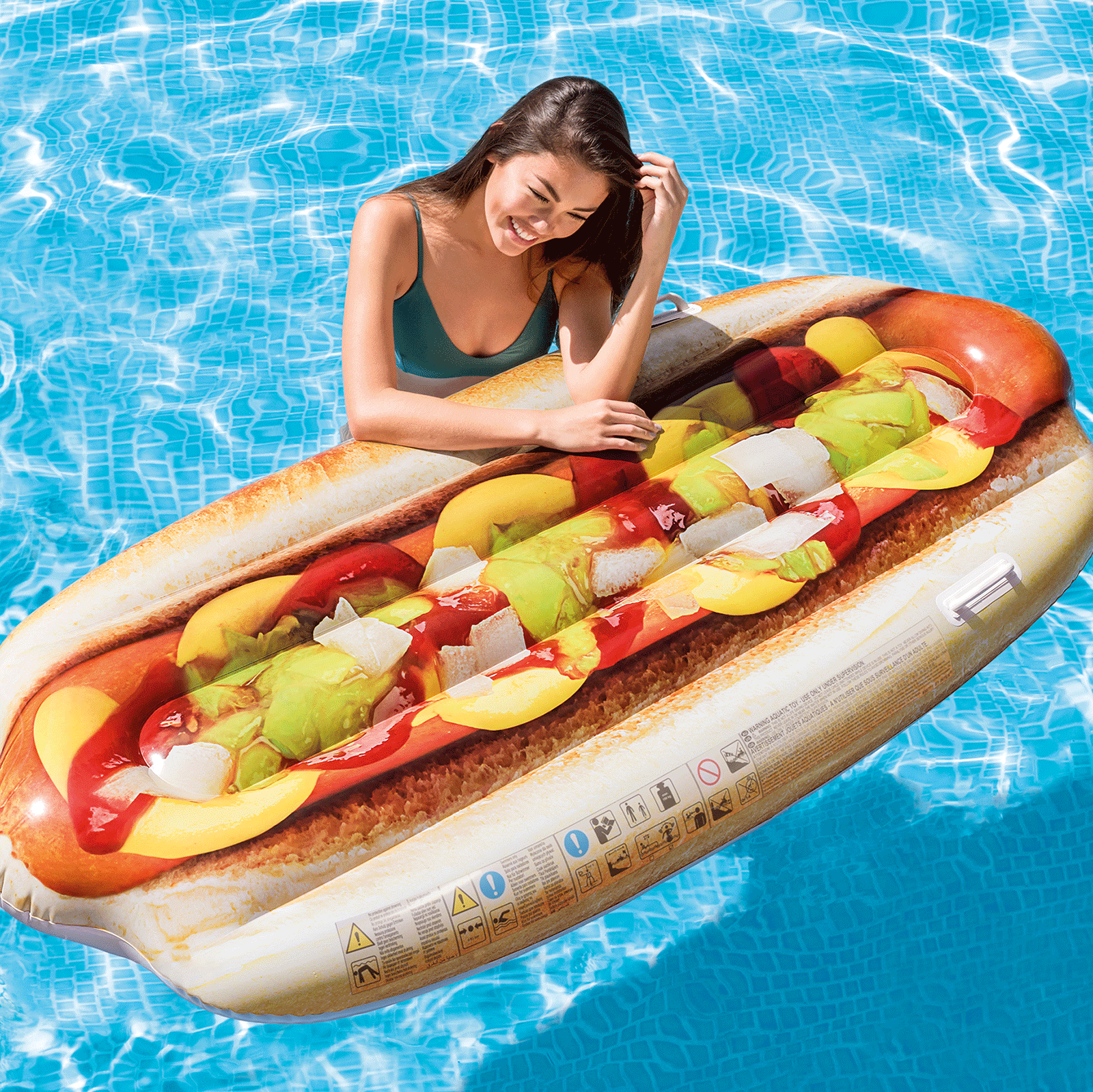 Aufblasbare Luftmatratze Hotdog 180 cm