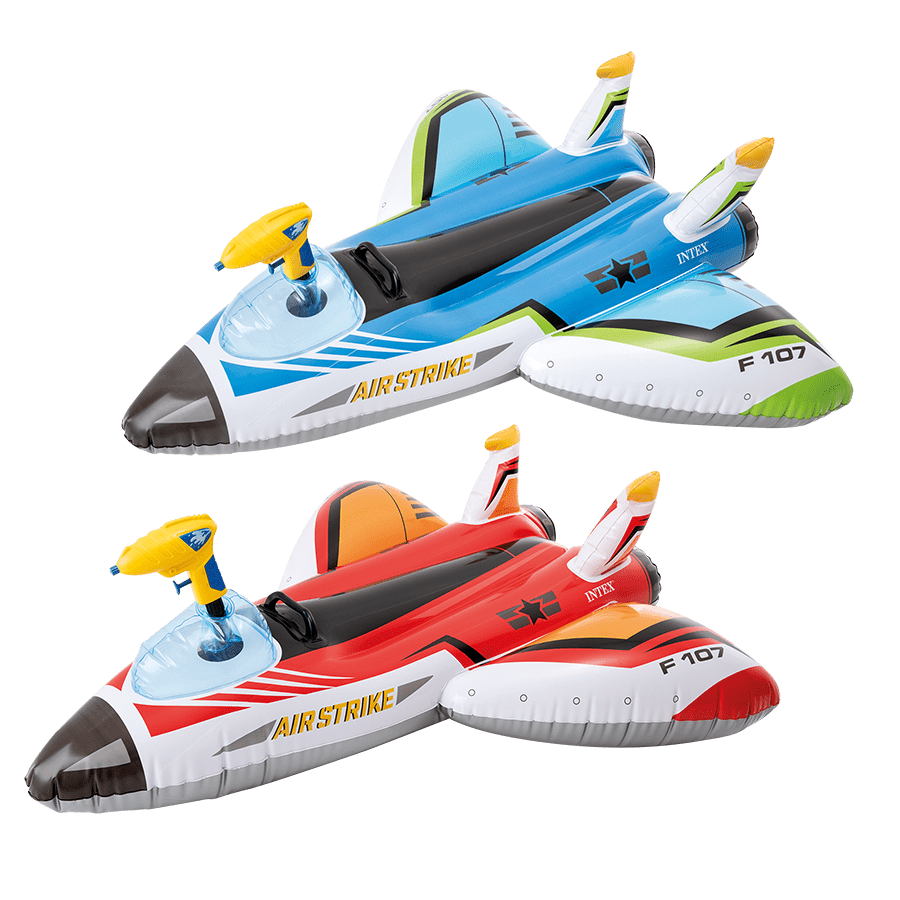 Vliegtuig met waterpistool 117 cm