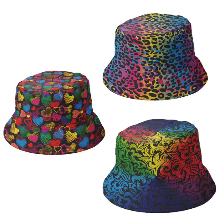 Bucket hat rainbows