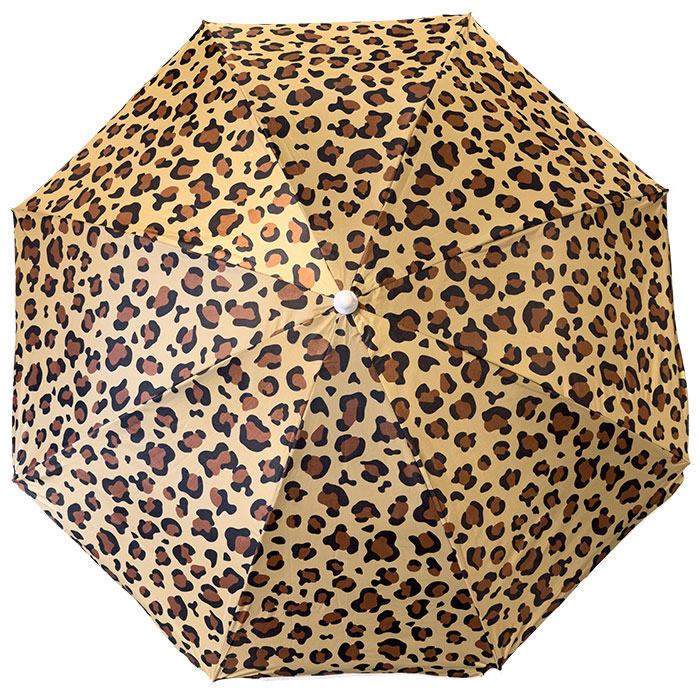 Sonnenschirm mit Leopardenmuster, 180 cm