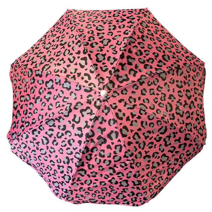 Sonnenschirm mit Leopardenmuster, 180 cm