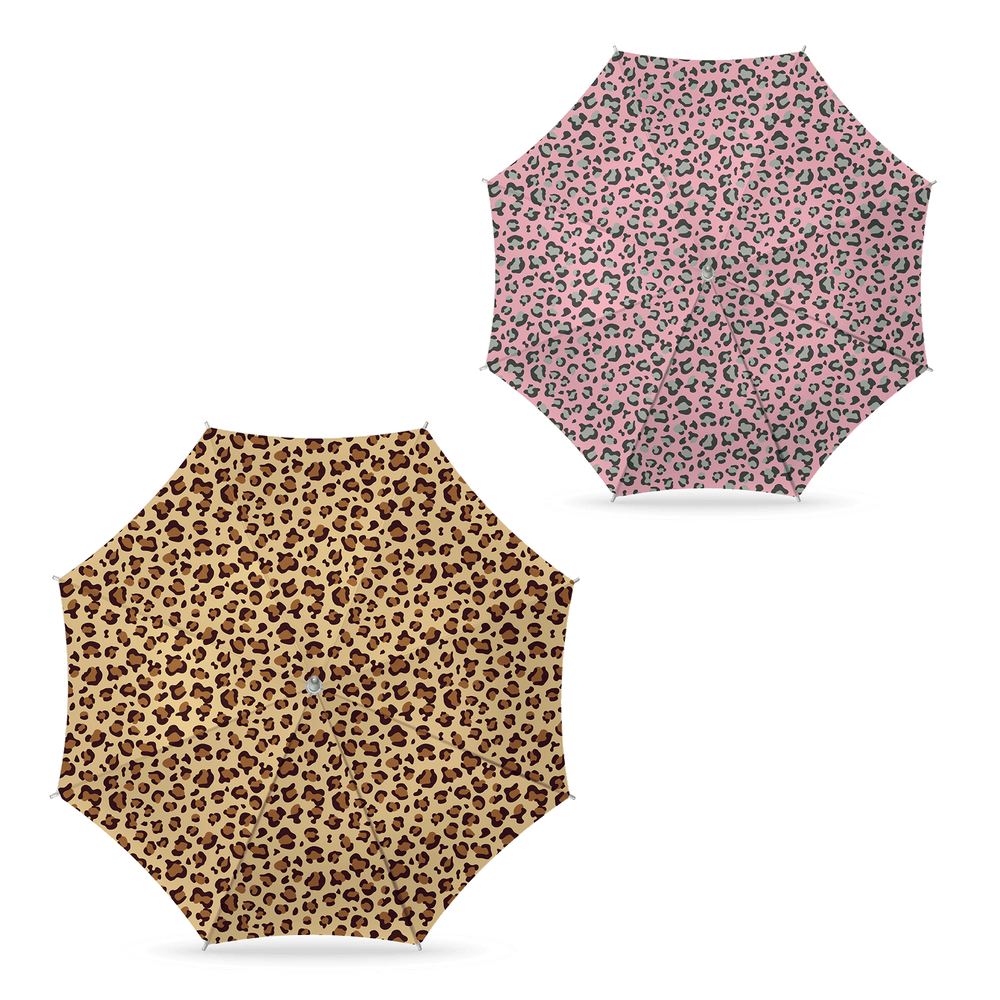 Strandparasol luipaard print 180 cm nylon