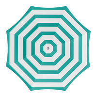 Parasol green stripes 180 cm