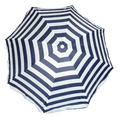 Strandparasol navy blue stripes 200 cm polyester