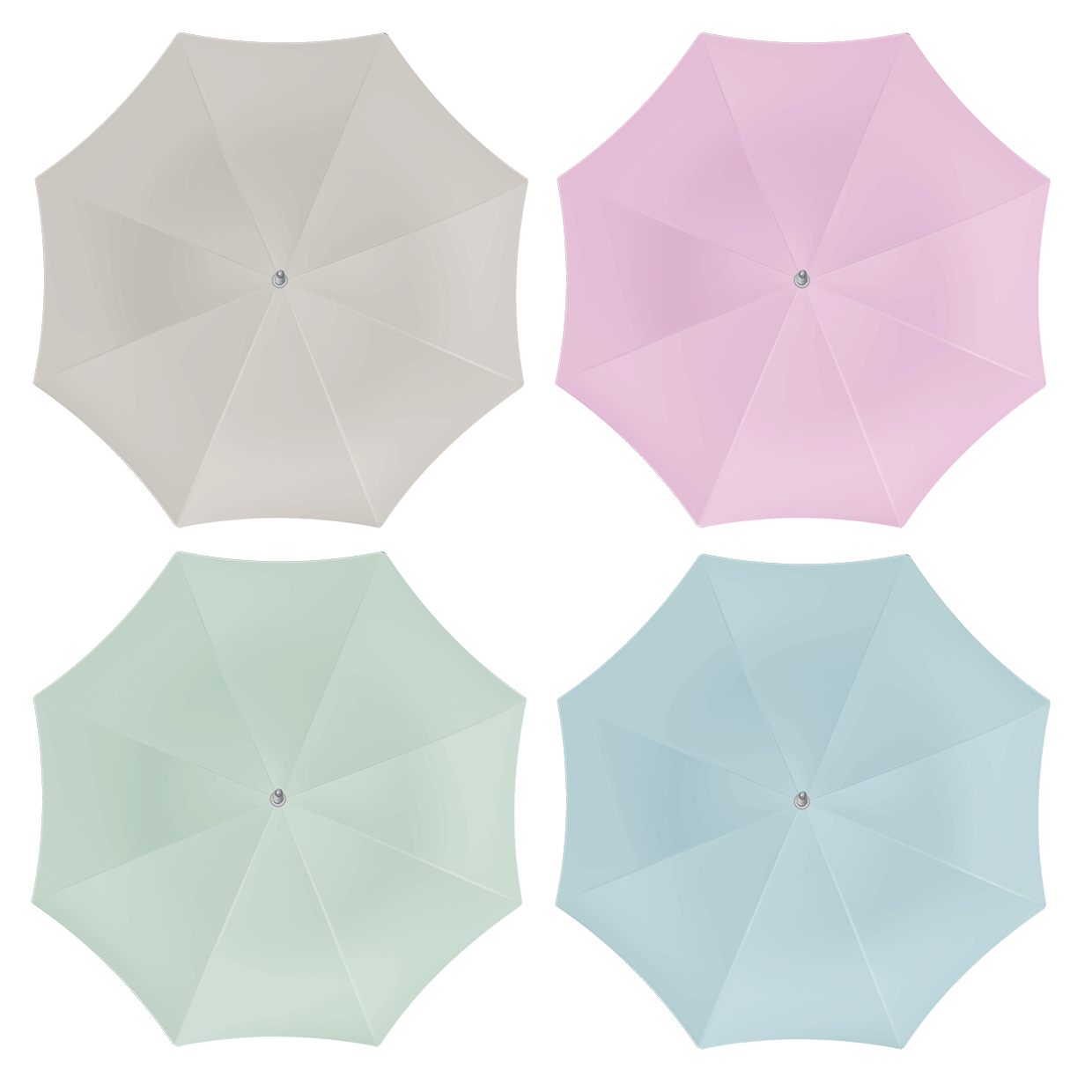 Strandparasol pastel polyester