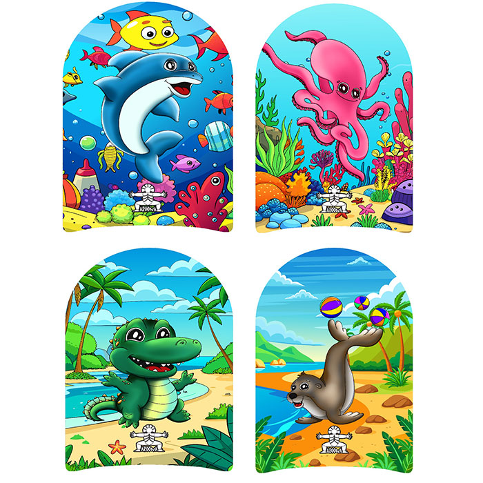 Kickboard Animals