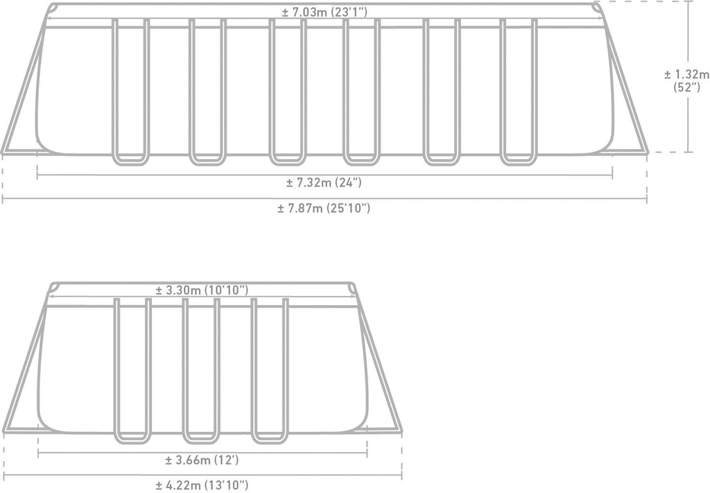 Ultra XTR frame zwembad 732x366x132 cm (set)