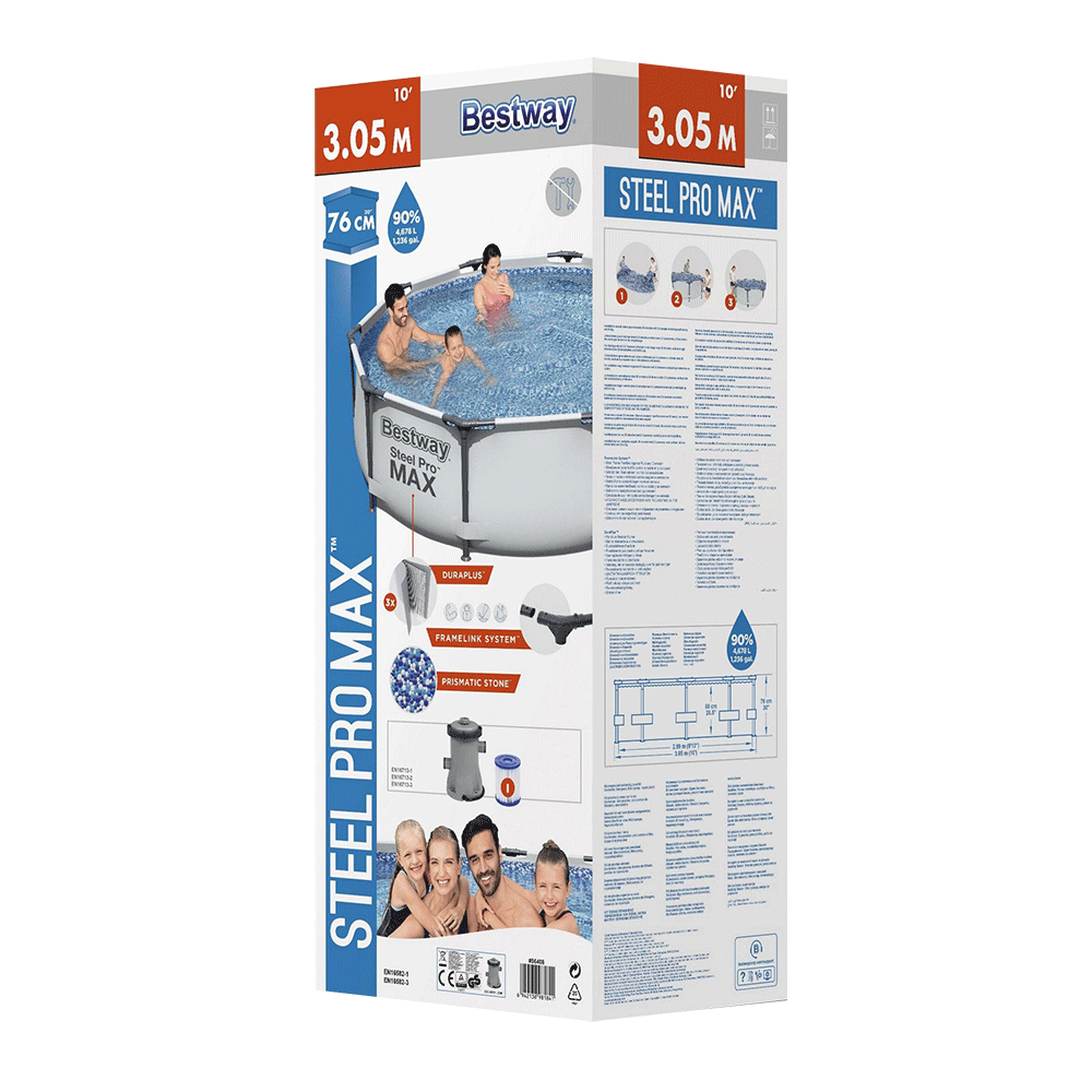 Steel Pro Max Schwimmbad 305x76 cm (Set)