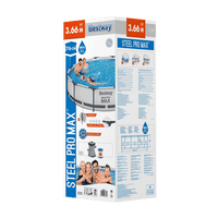 Steel Pro Max Schwimmbad 366x76 cm (Set)