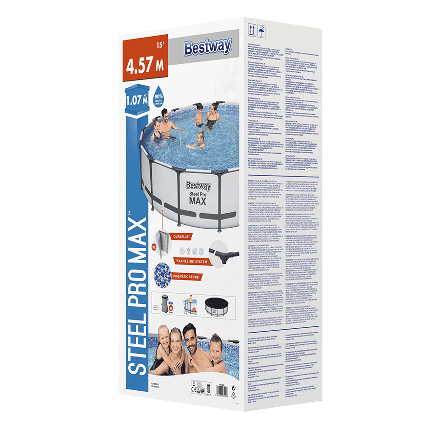Steel Pro Max Schwimmbad 457x107 cm (Set)