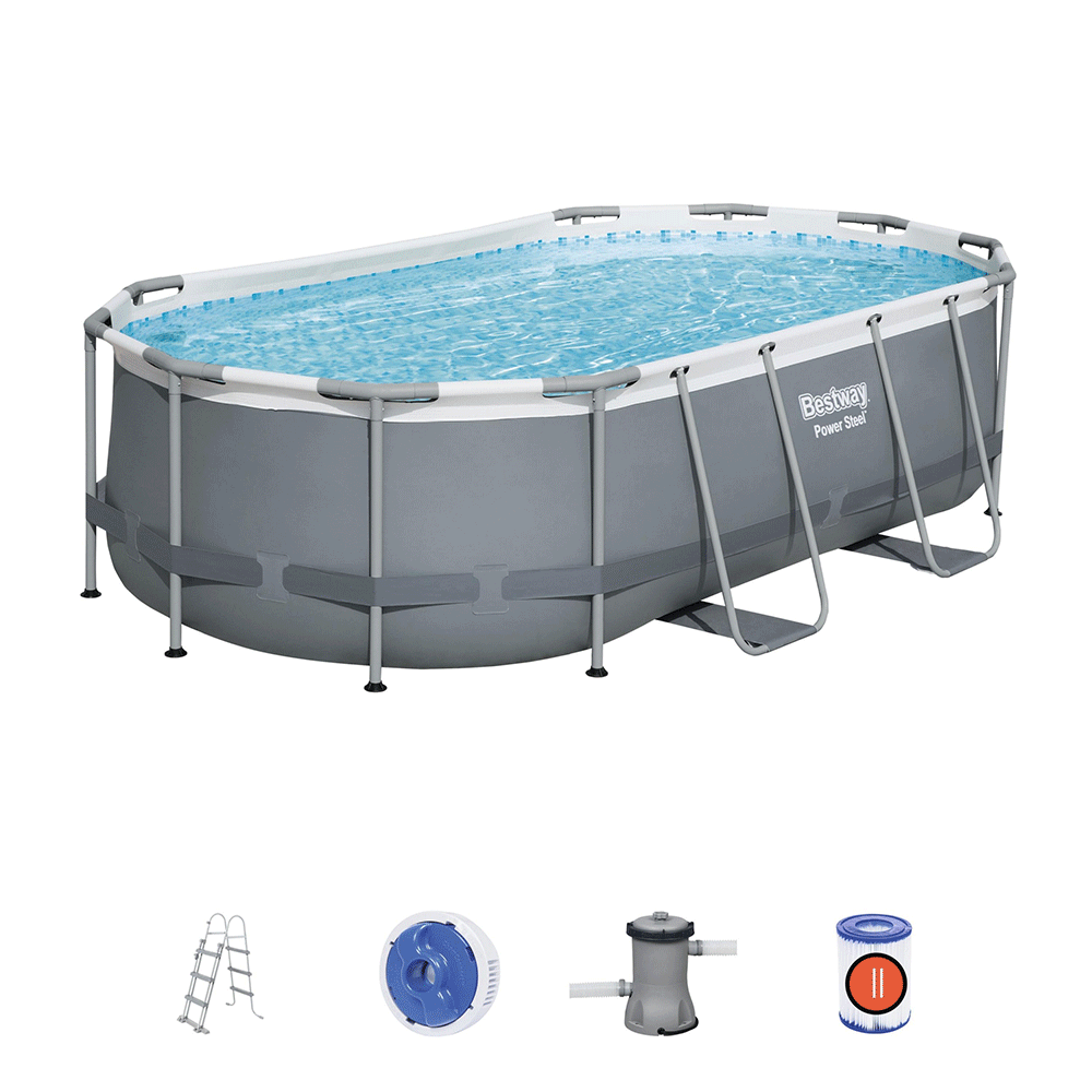 Power Steel frame zwembad 427x250x100 cm (set)